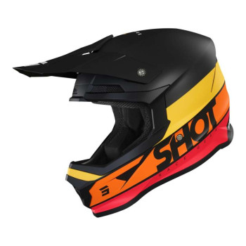 Casque moto cross Shot FURIOUS STORY 2022 ORANGE MATT