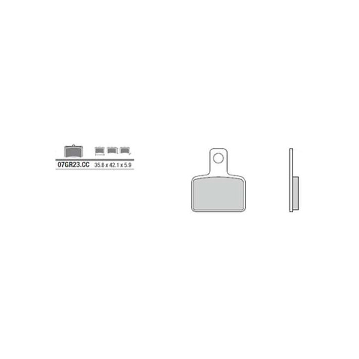 BREMBO organic brake pads 07GR23CC