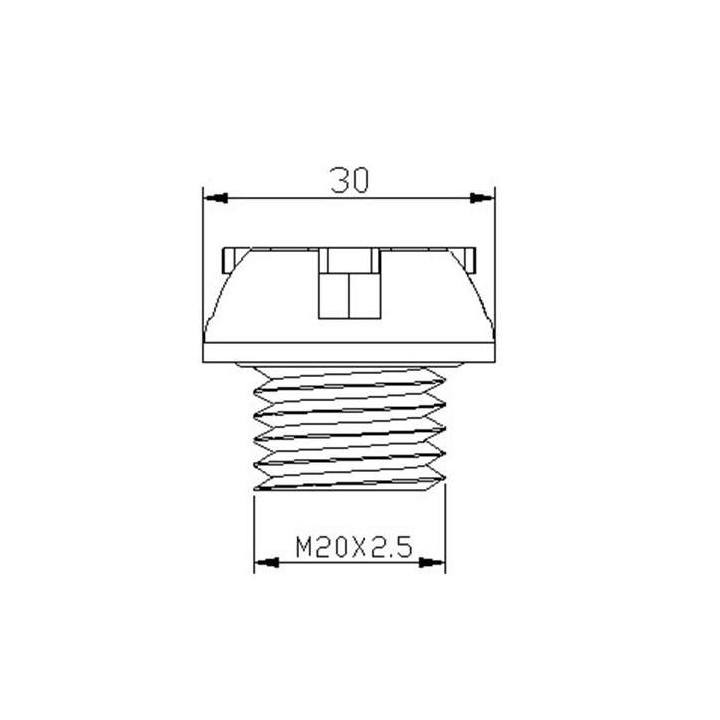 Bouchon de carter d'huile Puig M20 x 2,50 (Yamaha)