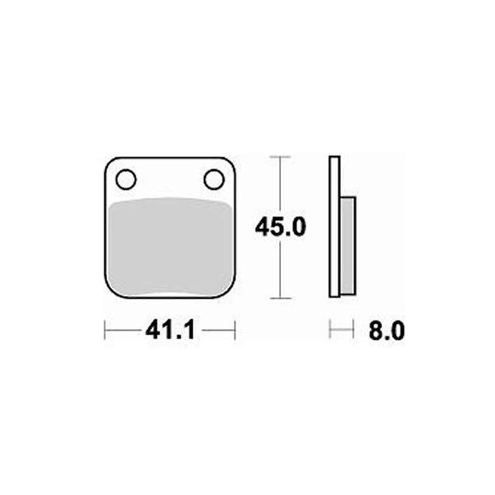 Brake pads sinter BRAKING 703CM44