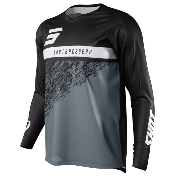Shot DEVO ROLL 2022 BLACK motocross jersey