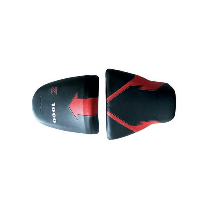 Housse de selle Bagster (2142A) Rouge/Noir/Lettres Blanches Kawasaki Z1000 04