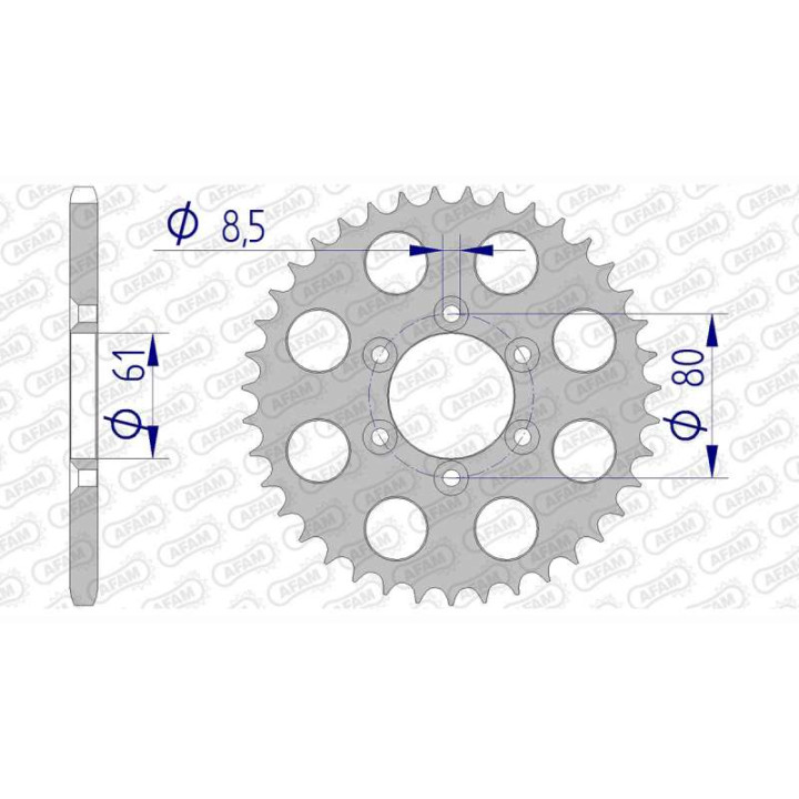 AFAM 39 teeth not 520 type 13321 Yamaha TY 250 Z