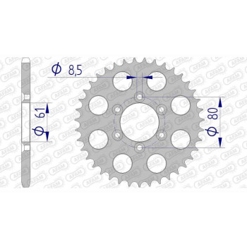 AFAM 39 teeth not 520 type 13321 Yamaha TY 250 Z