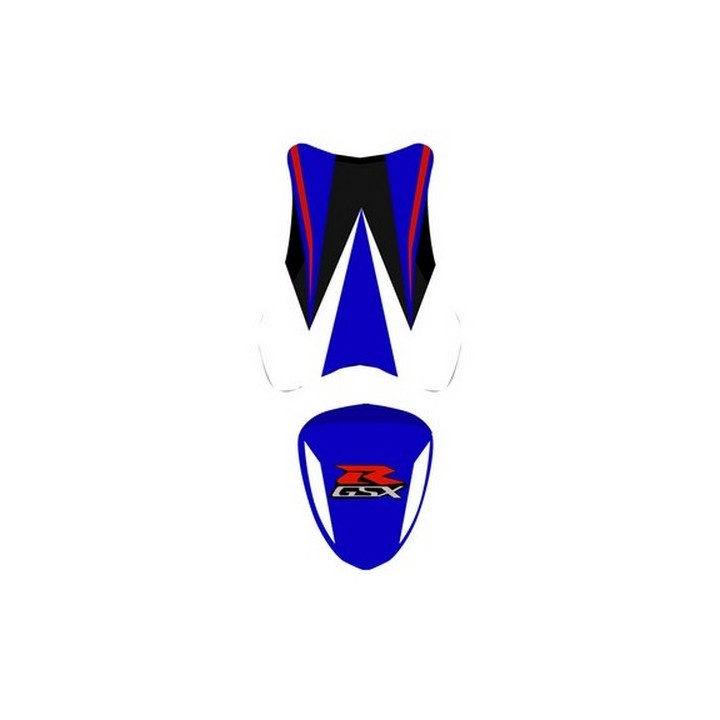 Saddle cover Bagster (2185B) Blue/White/Black/Red/Red Letters Suzuki GSX1000R 07-08