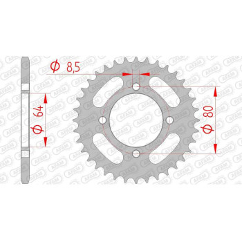 AFAM steel crown 32 teeth not 420 type 12101 Yamaha FS1 50