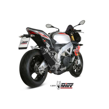 Mivv SPEED EDGE muffler Inox black (A.007.L7) Aprilia Tuono V4RR/Factory