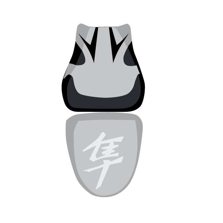 Saddle cover Bagster (2899G) Steel/Black Letters Grey Suzuki GSX1300R Hayabusa 09