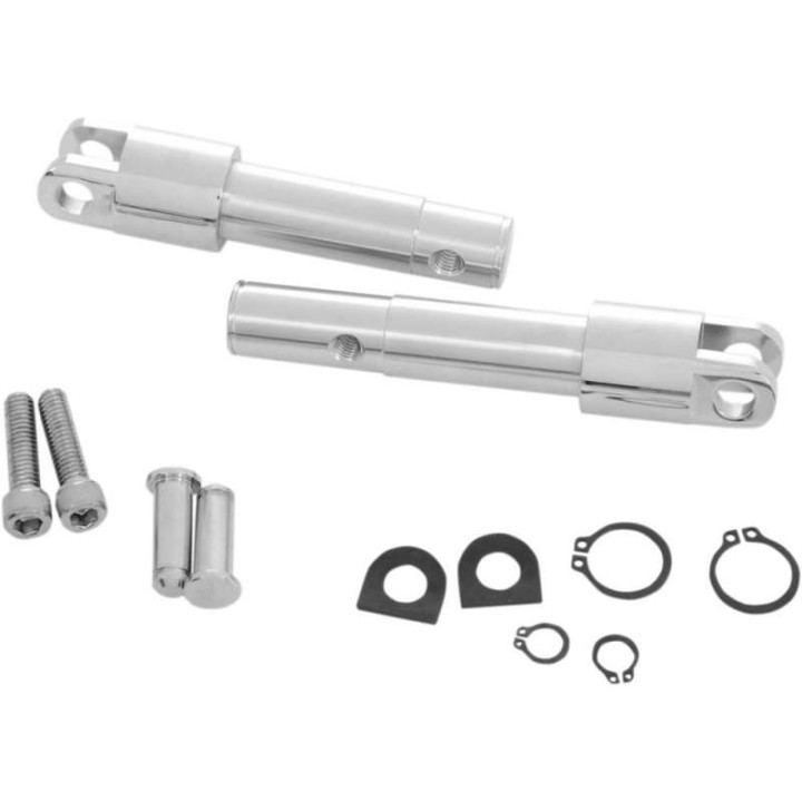 Adaptateurs repose-pieds Drag Specialties Chrome Harley XL1200C/X/V