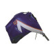 Tapis de réservoir Bagster bleu/bande grise claire/borde fuchsia (1233B) Yamaha XTZ660