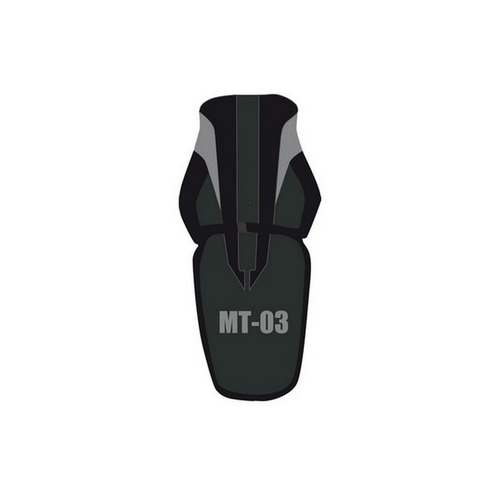 Saddle cover Bagster (2171F) Black/Black Mat/ Steel/Letters Yamaha MT-03 08