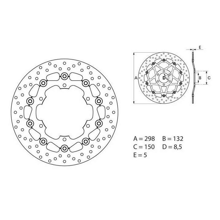 Brembo Oro Series brake disc 78B40830
