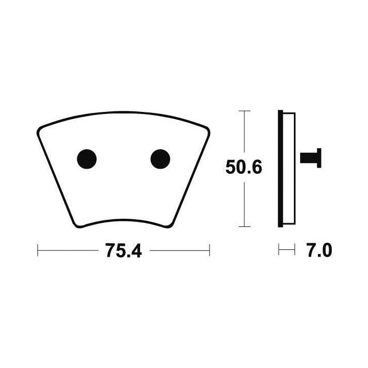 Brake plates Tecnium MA179