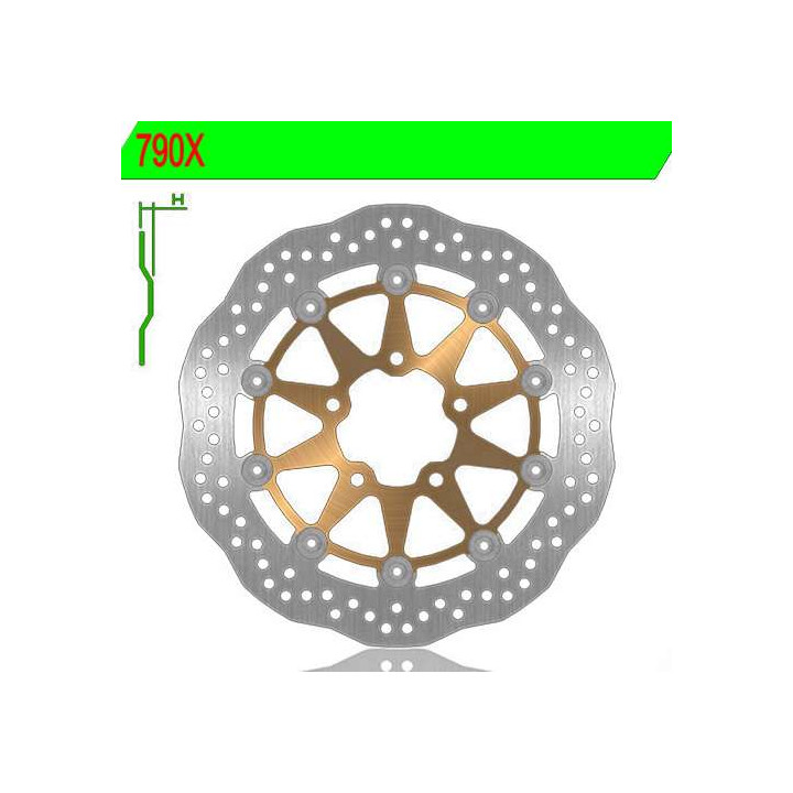 Front brake disc NG 790X GSXR1000 03-04