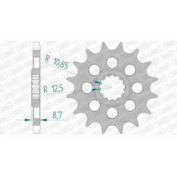 Pignon AFAM 16 dents pas 525 type 28403 Suzuki GSX-R 1000