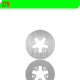 Straight rear brake disc NG 279 SHERCO 125-250-290 00-01