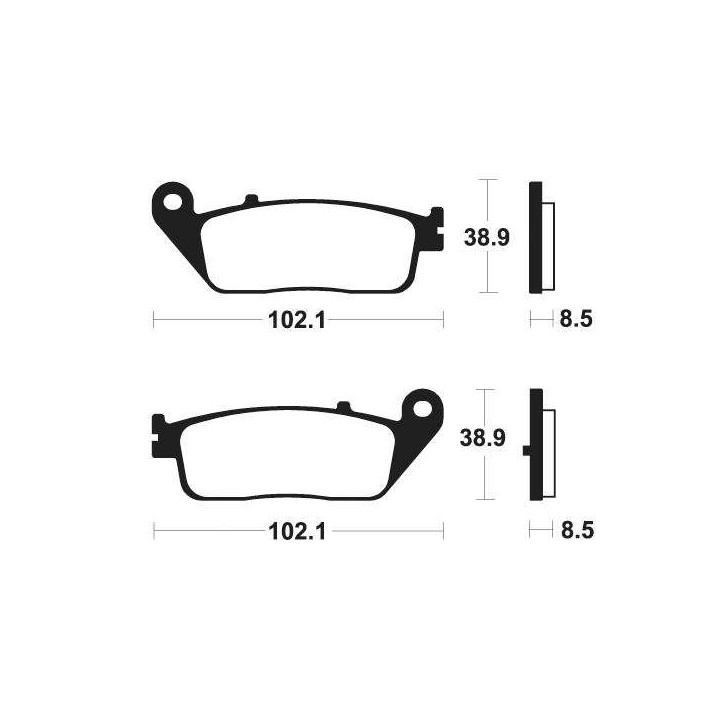 Brake plates BENDIX MSS383