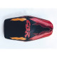 Housse de selle Bagster (2003P) Noir/Coquelicot/Bordeaux Clair/Abricot/Lettres Coquelicot Honda CBR600 95-96 Housse de selle Bagster (2003P) Noir/Coquelicot/Bordeaux Clair/Abricot/Lettres Coquelicot Honda CBR600 95-96