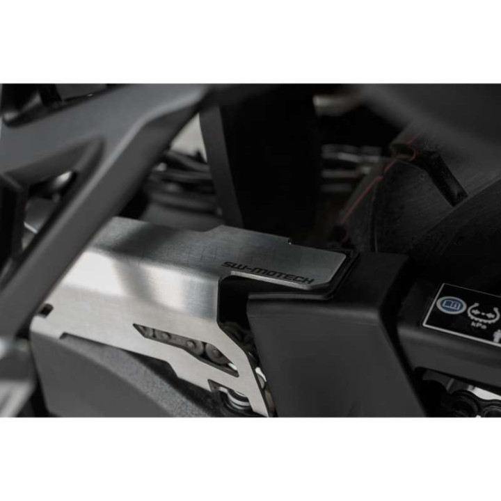 Extension de protection de chaîne SW-Motech Argent Honda CRF1000L AFRICA TWIN