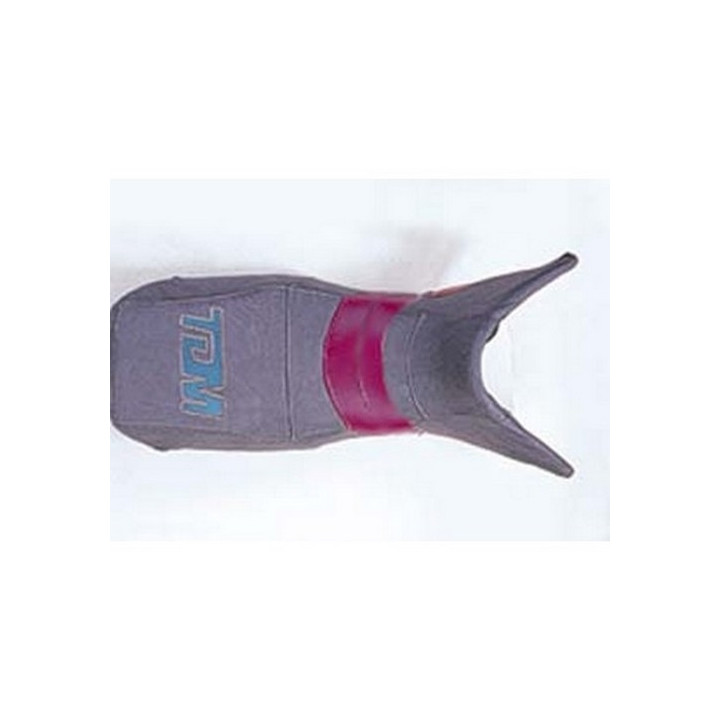 Housse de selle Bagster (2041F) Gris Clair/Cassis/Lettres Azur Yamaha TDM 850 92