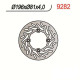 Straight rear brake disc NG 9282 BOMBARDIER DS650 01-03