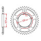 Couronne acier JT 38 dents pas 525 type 898