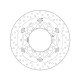 Front brake disc Brembo Oro series 78B40846