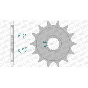 AFAM sprocket 13 teeth pitch 520 type 21309 GAS-GAS EC 250 F