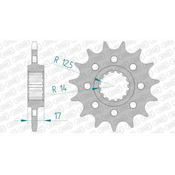 Pignon AFAM 16 dents pas 520 type 52902 Ducati 1199 Panigale