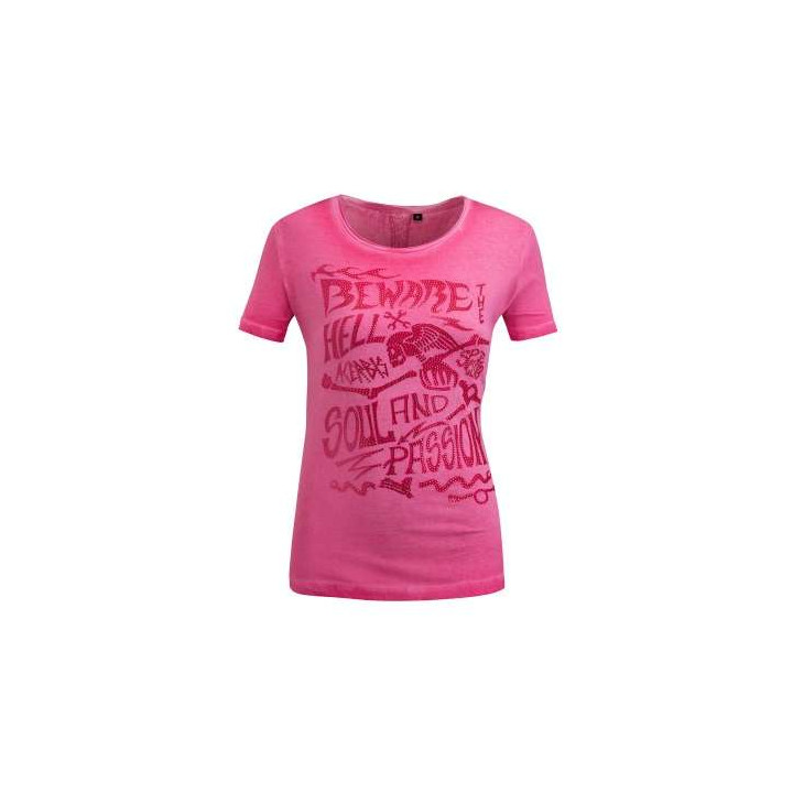 Tee-shirt femme Acerbis SP CLUB RUSH LADY Fuchsia
