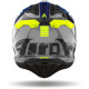Casque moto cross Airoh AVIATOR 3 PUSH GRIS/BLEU