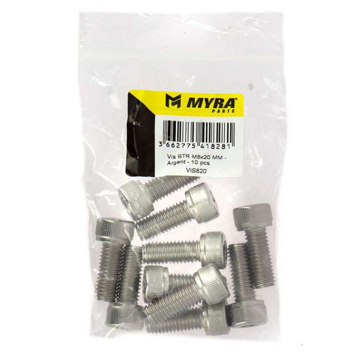 Vis BTR inox (x10) M8x20mm MYRA