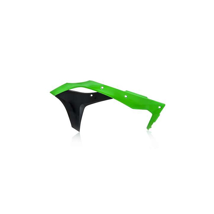 Acerbis Kawaski KX-F250 black/green radiator fins (0022376.377)