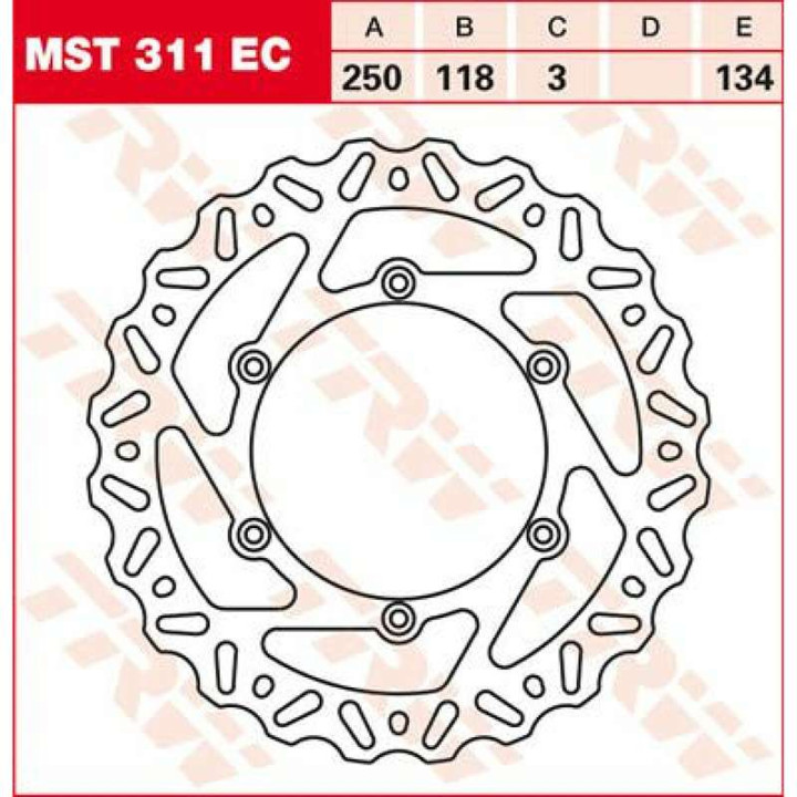 Front brake disc TRW MST311EC Yamaha YZ125/250/450F Suzuki RM125/250