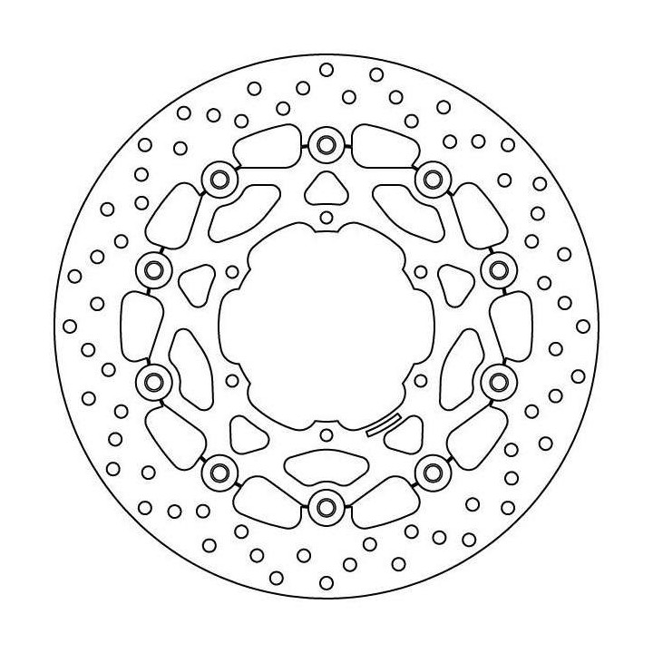 Front brake disc Brembo Oro series 78B40896