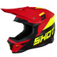 Casque moto cross Shot FURIOUS CHASE 2022 RED NEON YELLOW MATT