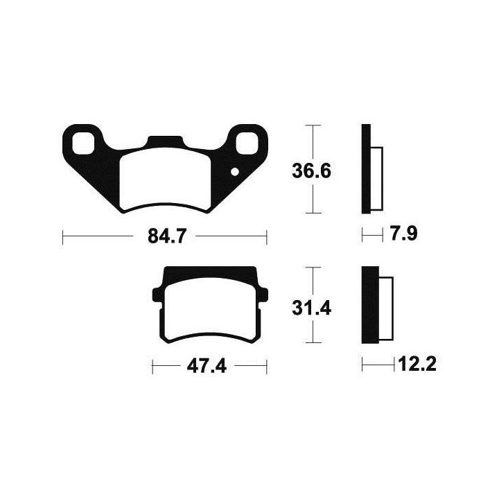 Brake plates Tecnium MA355