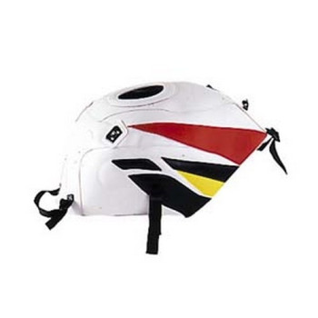 Tapis de réservoir Bagster blanc/coquelicot/noir/citron/noir (1208Y) Honda CBR600F2/F3