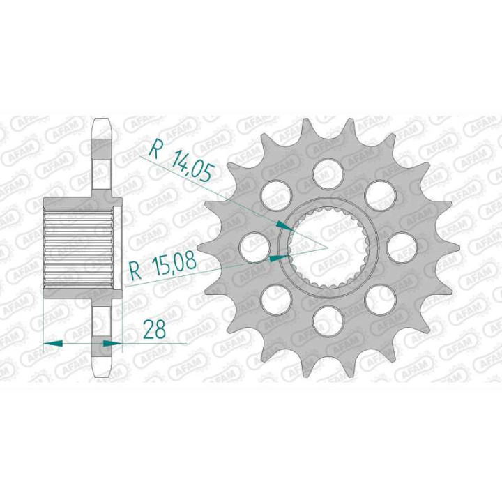 AFAM 18 teeth not 525 type 37601 Aprilia NA 850 Mana