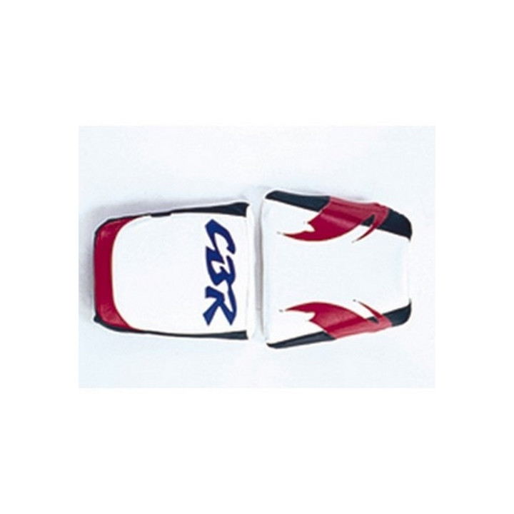 Housse de selle Bagster (2052F) Blanc/Noir/Rouge/Lettres Violet Fonce Honda CBR900 97
