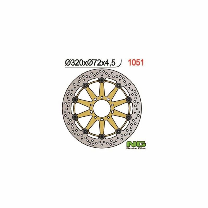 NG motorcycle brake disc (ref. 1051)