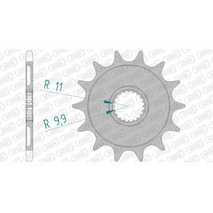 Pignon AFAM 14 dents pas 520 type 21309 GAS-GAS EC 250 F