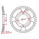 Couronne acier JT 45 dents pas 520 type 277
