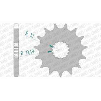 Pignon AFAM 16 dents pas 530 type 22900 Suzuki GSX-R 1000