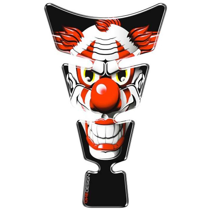 Protection de réservoir moto OneDesign SPIRIT CLOWN RED 21,3 x 12,8 cm