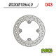 Rear brake disc NG Honda CBR125R, XR200/400/600R, NX650