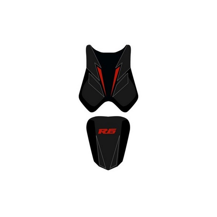 Housse de selle Bagster (2203C) Noir/Noir Mat/Lettres Rouges Yamaha YZF-R6 08
