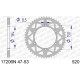 Couronne alu AFAM 45 dents pas 520 type 17206N Kawasaki KX 125