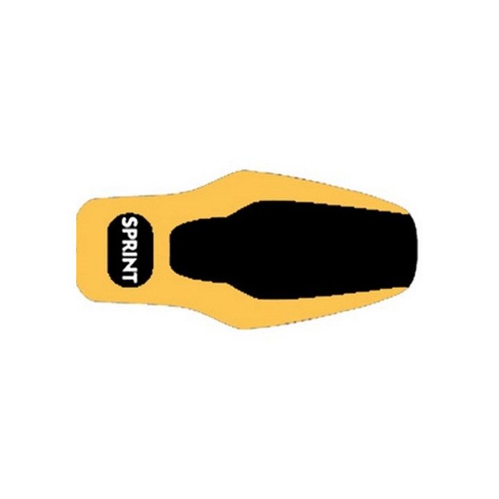Housse de selle Bagster (2126C) Jaune/Noir/Lettres Blanches Triumph SPRINT ST/RS 00 Housse de selle Bagster (2126C) Jaune/Noir/Lettres Blanches Triumph SPRINT ST/RS 00