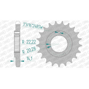 AFAM 21 teeth not 530 type 94602 Harley Davidson XLH 883 5